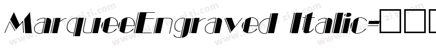 MarqueeEngraved Italic字体转换